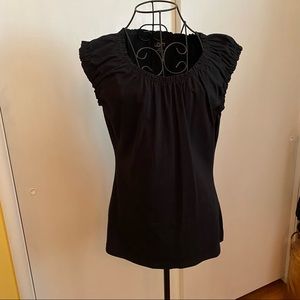 Black lightweight top. Almost sleeveless